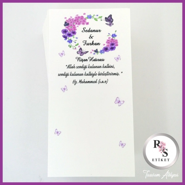 Hediyelik Kartı - Düğün, Nişan, Kına Anahtarlık Kartı - rs219