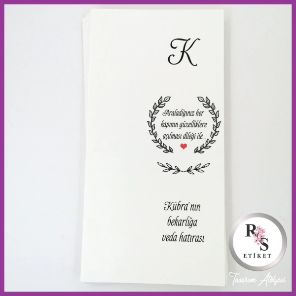 Hediyelik Kartı - Düğün, Nişan, Kına Anahtarlık Kartı - rs220
