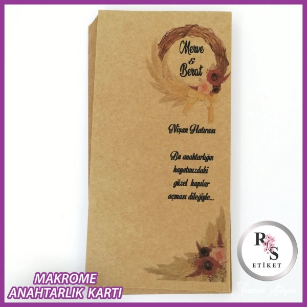 Hediyelik Kartı - Düğün, Nişan, Kına Fon Kartı - rs225