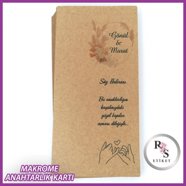 Hediyelik Kartı - Düğün, Nişan, Kına Fon Kartı - rs226