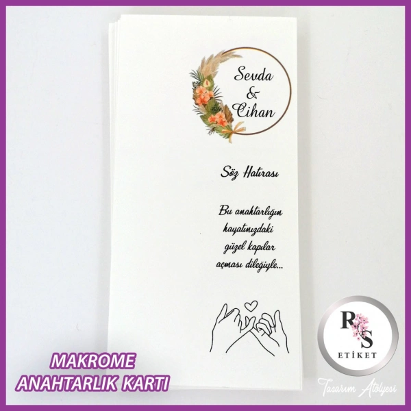 Hediyelik Kartı - Düğün, Nişan, Kına Fon Kartı - rs229