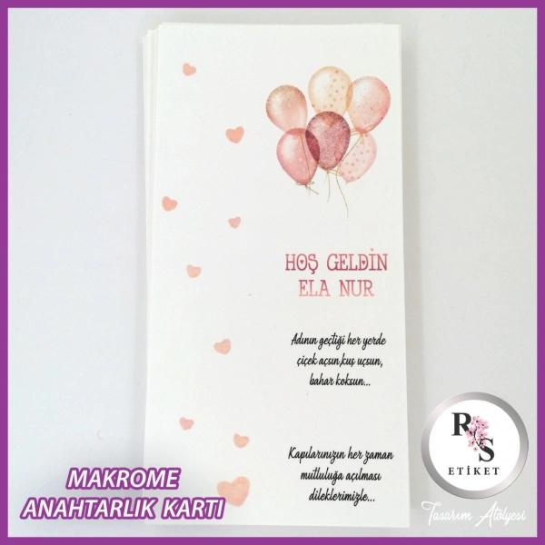 Hediyelik Kartı - Bebek, Doğum Günü Fon Kartı - rs230