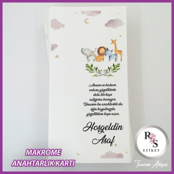 Hediyelik Kartı - Bebek, Doğum Günü Sunum kartı - rs233