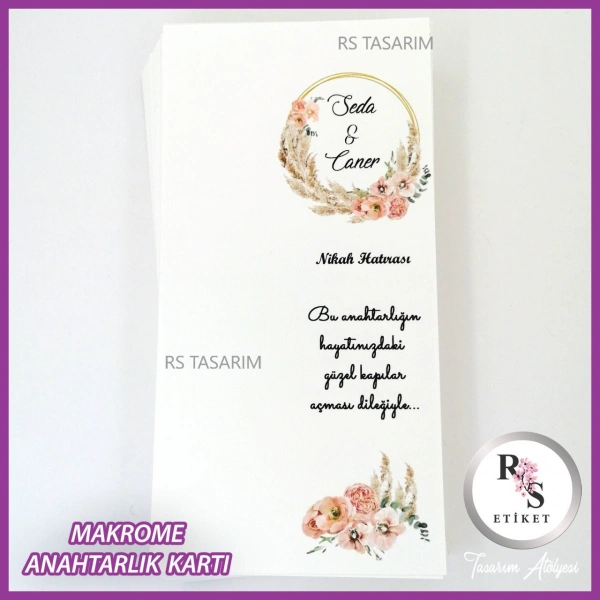 Hediyelik Kartı - Düğün, Nişan, Kına Hediyelik Kart - rs280
