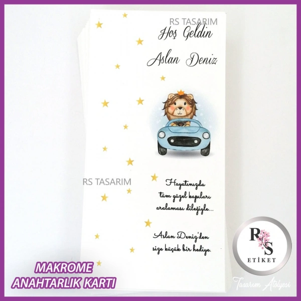 Hediyelik Kartı - Bebek, Doğum Günü Sunum kartı - rs304