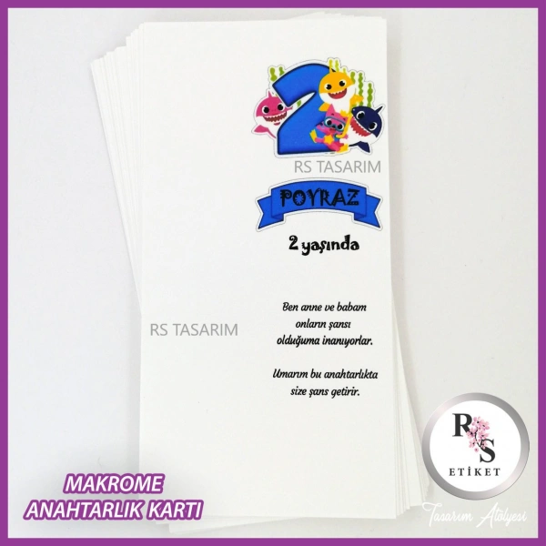 Makrome Anahtarlık İsim Kartı -rs309