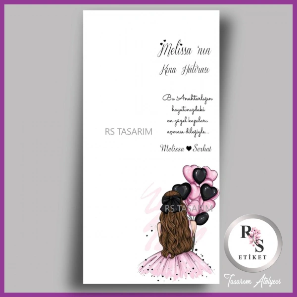 Makrome Anahtarlık İsim Kartı -rs321