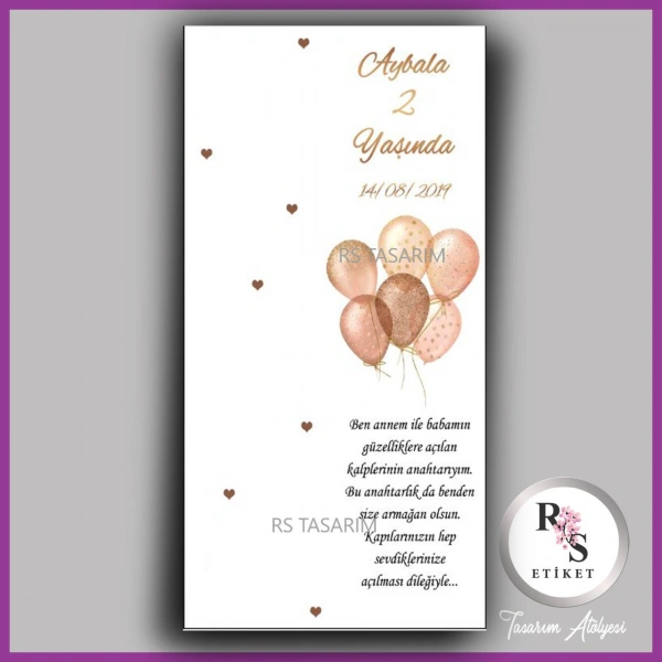 Hediyelik Kartı - Bebek, Doğum Günü Fon Kartı - rs332