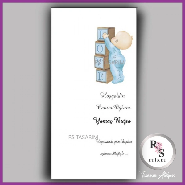 Hediyelik Kartı - Bebek, Mevlüt, Doğum Günü Fon Kartı - rs336