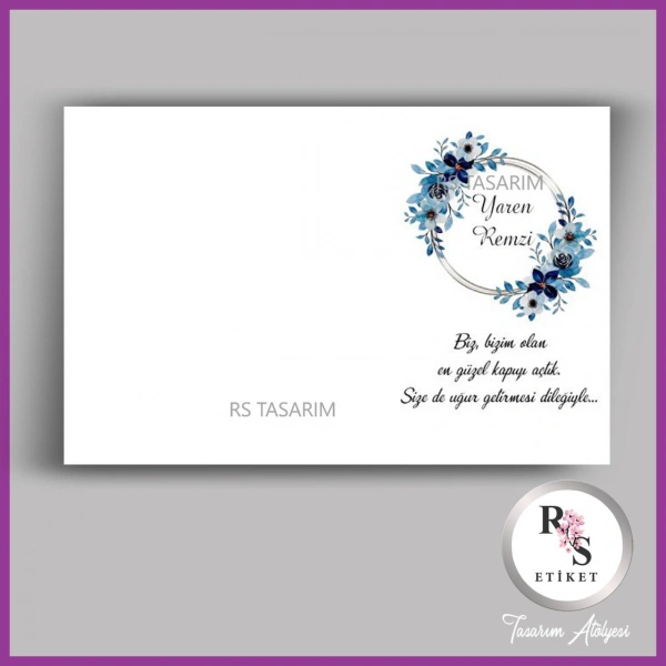 Hediyelik Kartı - Düğün, Nişan, Kına Anahtarlık Kartı - rs344