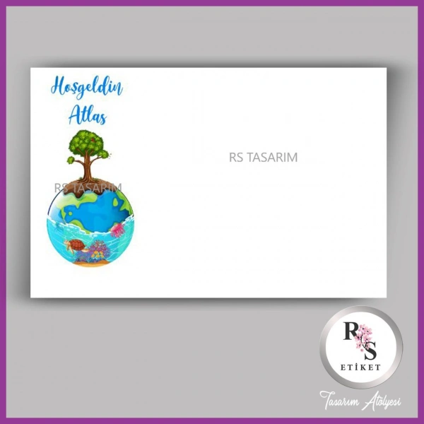 Hediyelik Kartı - Bebek, Mevlüt, Doğum Günü Fon Kartı- rs355