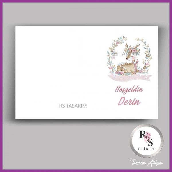 Hediyelik Kartı - Bebek, Mevlüt, Doğum Günü Fon Kartı- rs356