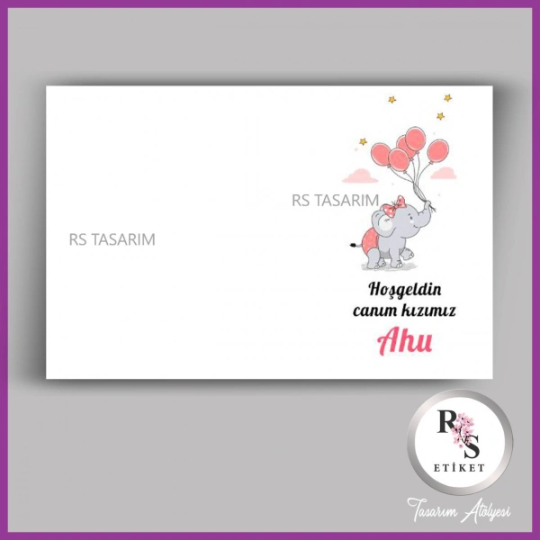 Hediyelik Kartı - Bebek, Mevlüt, Doğum Günü Fon Kartı- rs357