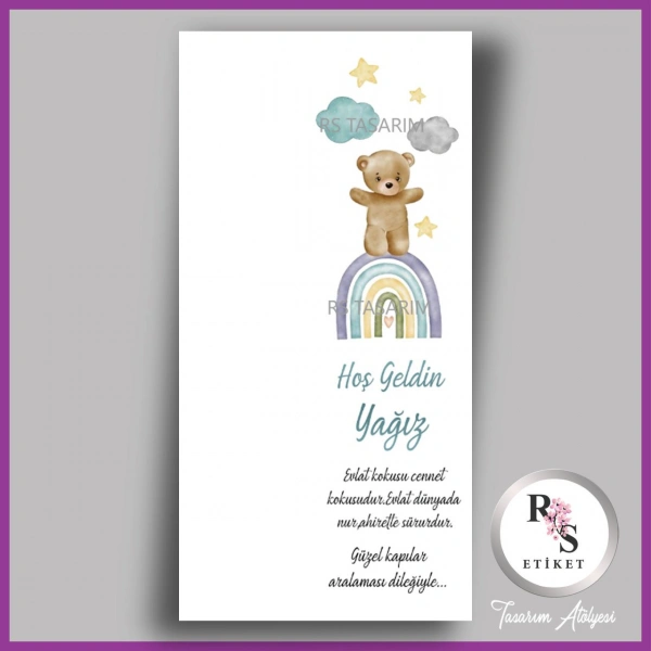 Makrome Anahtarlık İsim Kartı -rs360