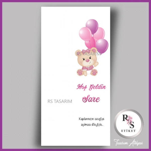 Makrome Anahtarlık İsim Kartı -rs371