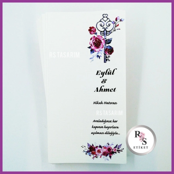 Hediyelik Kartı - Düğün, Nişan, Kına Fon Kartı - rs64