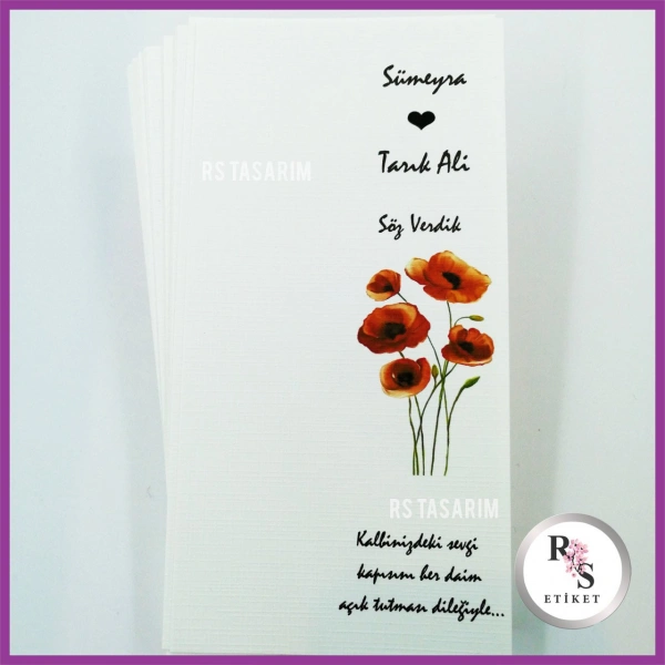 Hediyelik Kartı - Düğün, Nişan, Kına Fon Kartı - rs67