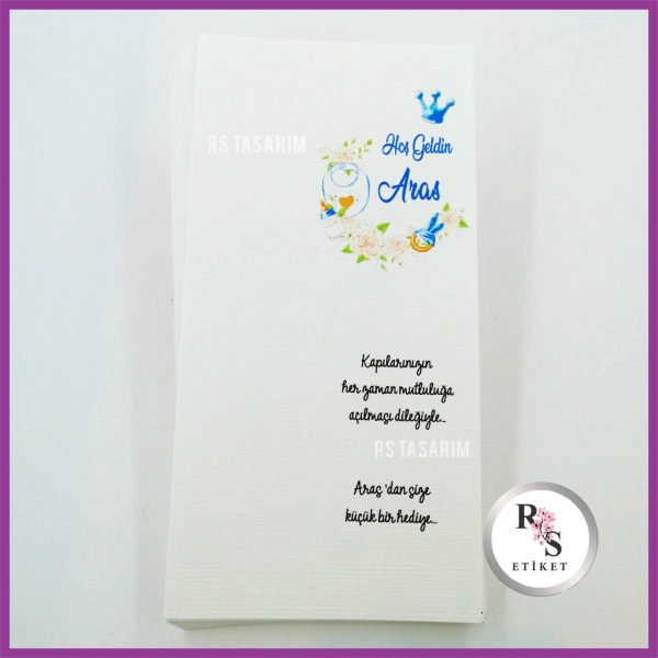 Hediyelik Kartı - Bebek, Doğum Günü Fon Kartı - rs74