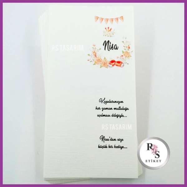 Hediyelik Kartı - Bebek, Doğum Günü Fon Kartı - rs75