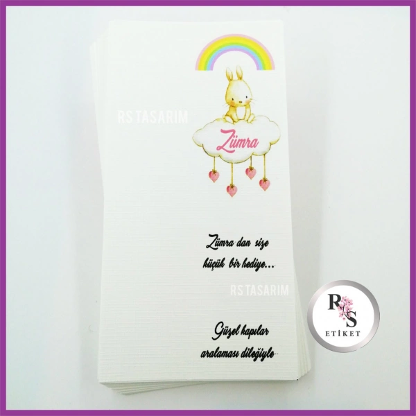 Hediyelik Kartı - Bebek, Doğum Günü Fon Kartı - rs76