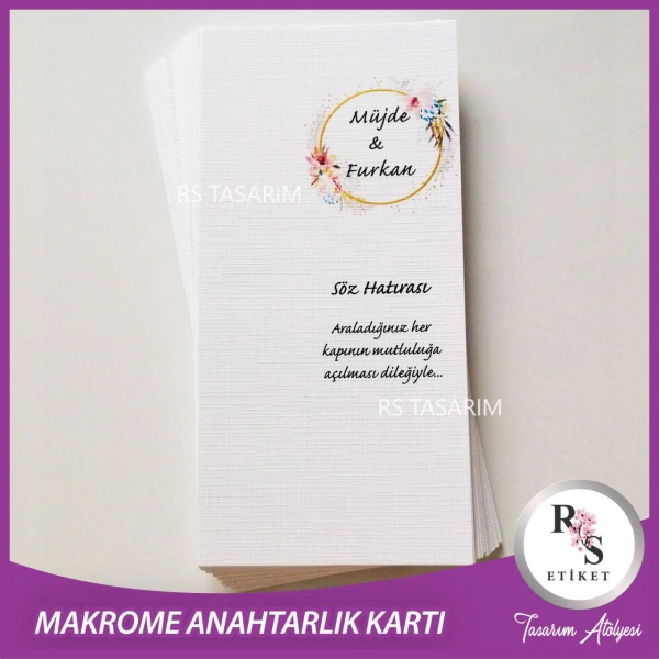 Hediyelik Kartı - Düğün, Nişan, Kına Fon Kartı - rs95