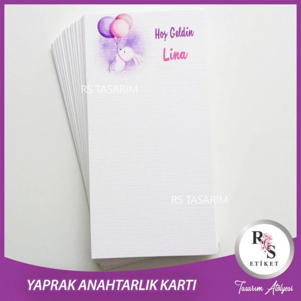 Hediyelik Kartı - Bebek, Doğum Günü Fon Kartı - rs102