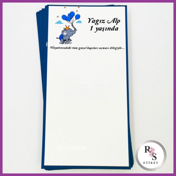 Hediyelik Kartı - Bebek, Doğum Günü Fon Kartı - rs187f