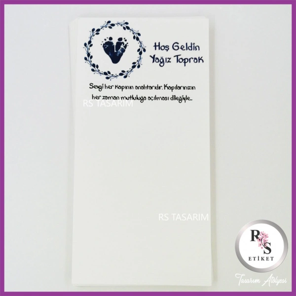 Hediyelik Kartı - Bebek, Doğum Günü Fon Kartı - rs115