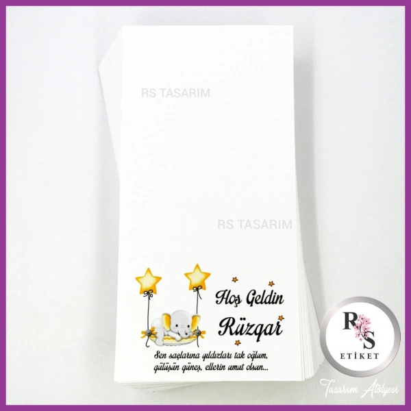 Hediyelik Kartı - Bebek, Doğum Günü Fon Kartı - rs125