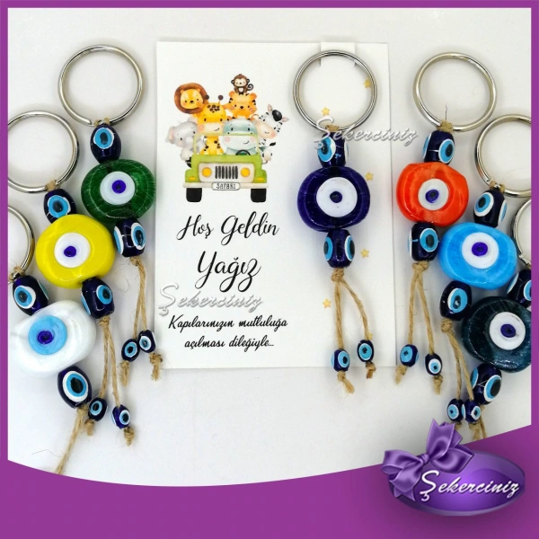 Nazarboncuklu Hediyelik Anahtarlık, Bebek Hediyelikleri - BB074