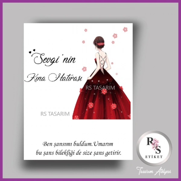 Şans Bileklik İsim Kartı -BK053