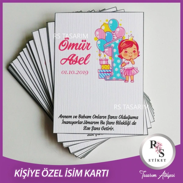 Şans Bileklik İsim Kartı -BK002