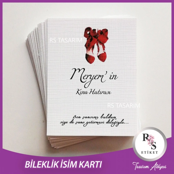 Şans Bileklik İsim Kartı -BK010