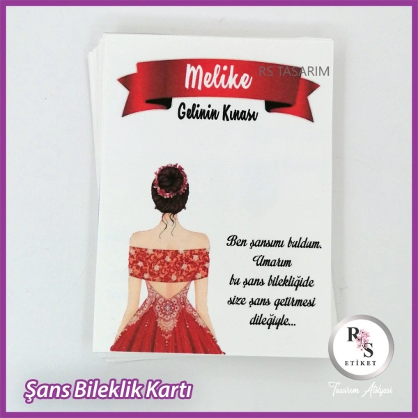 Şans Bileklik İsim Kartı -BK011