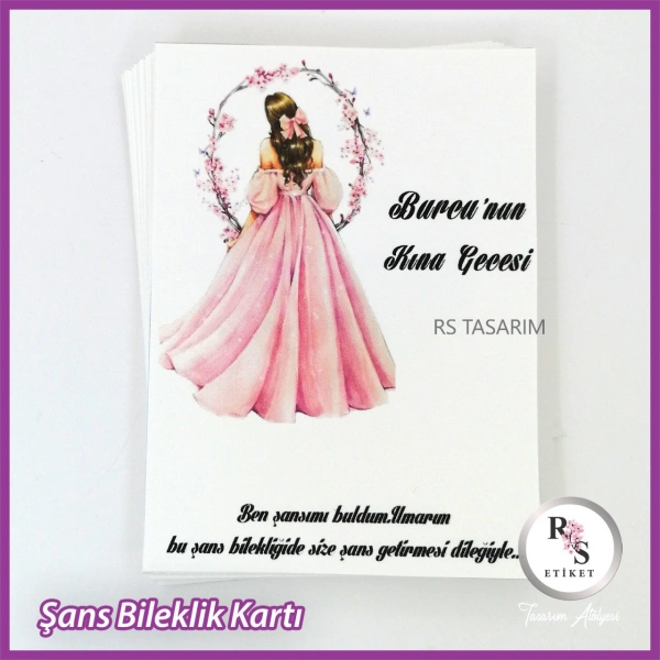 Şans Bileklik İsim Kartı -BK013