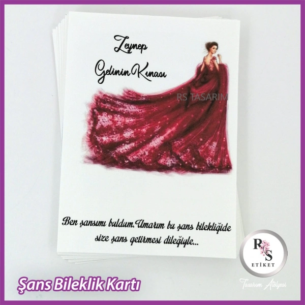 Şans Bileklik İsim Kartı -BK014