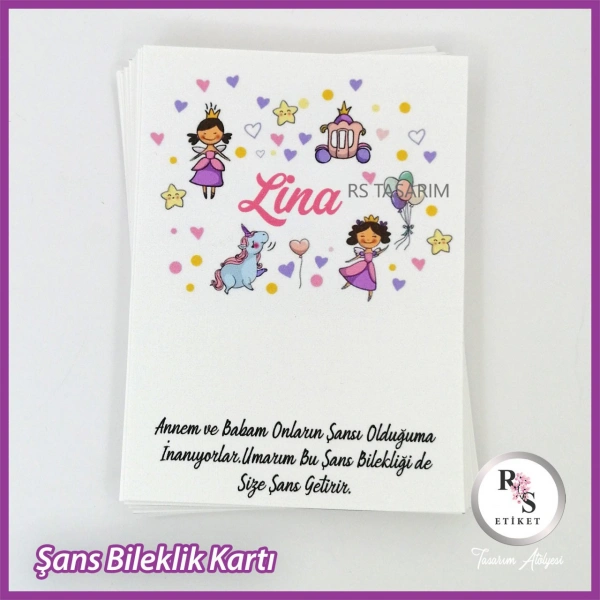 Şans Bileklik İsim Kartı -BK017