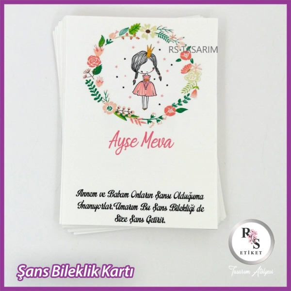 Şans Bileklik İsim Kartı -BK019