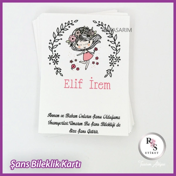 Şans Bileklik İsim Kartı -BK020