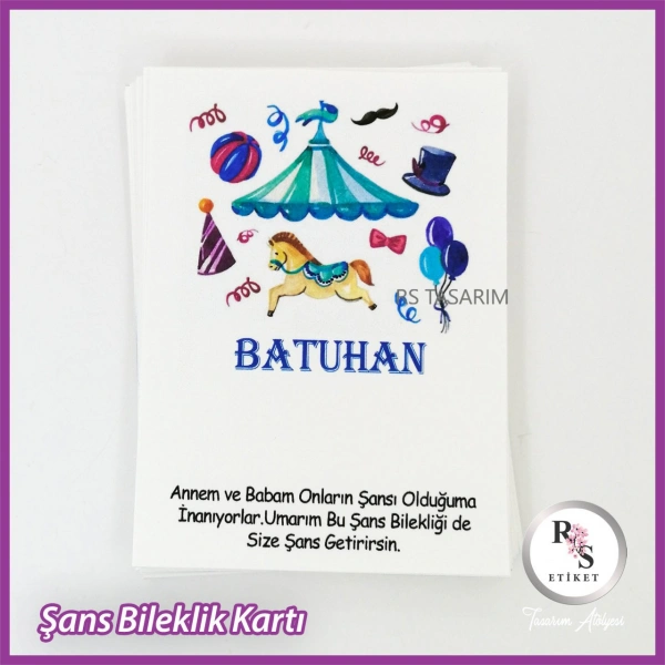 Şans Bileklik İsim Kartı -BK022