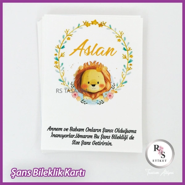 Şans Bileklik İsim Kartı -BK024