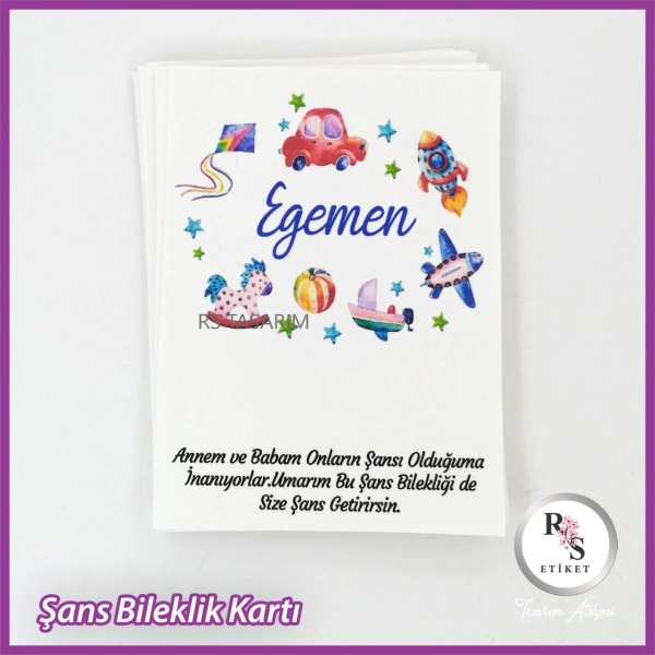 Şans Bileklik İsim Kartı -BK025