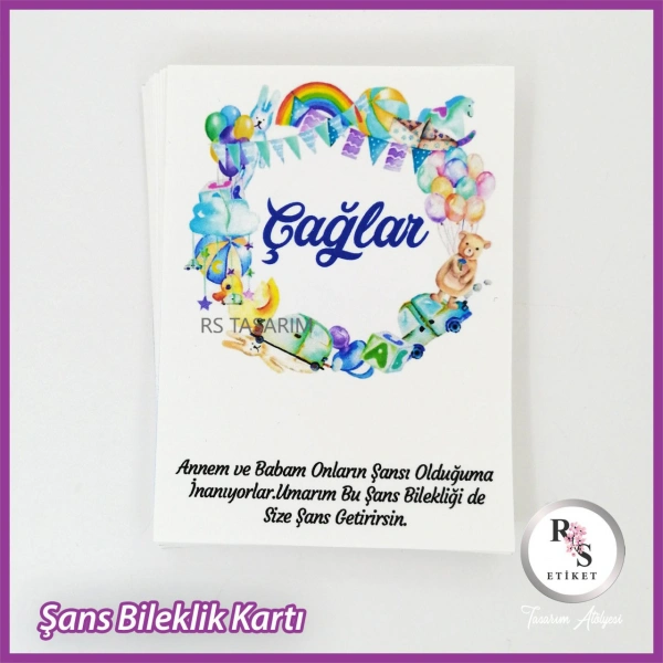 Şans Bileklik İsim Kartı -BK026