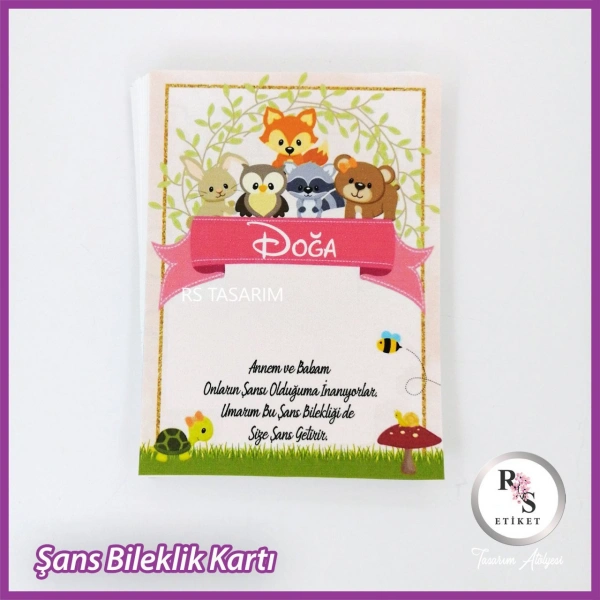 Şans Bileklik İsim Kartı -BK028