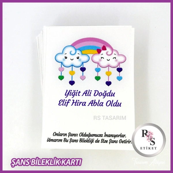 Şans Bileklik İsim Kartı -BK031