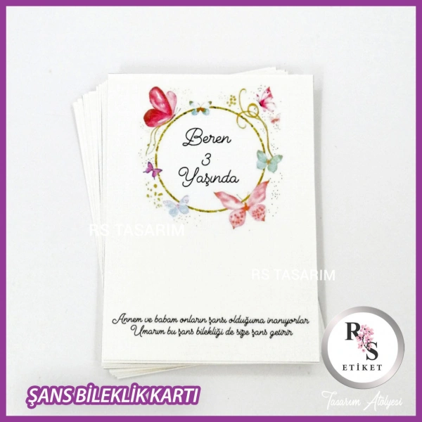 Şans Bileklik İsim Kartı -BK034