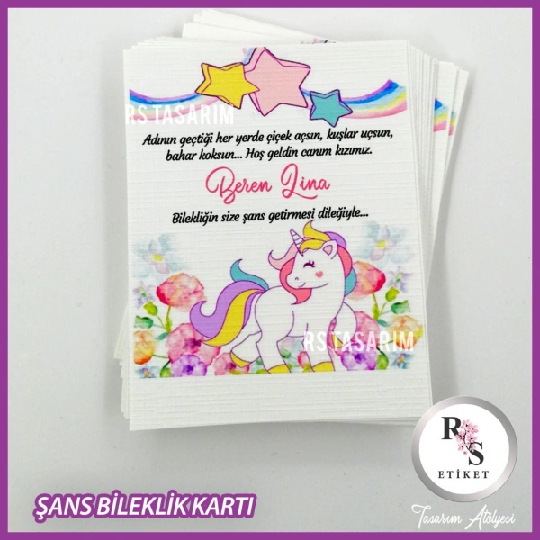 Şans Bileklik İsim Kartı -BK039