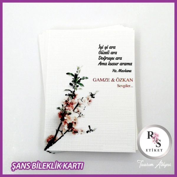 Şans Bileklik İsim Kartı -BK040