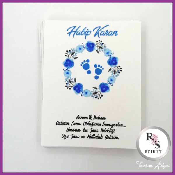 Şans Bileklik İsim Kartı -BK044