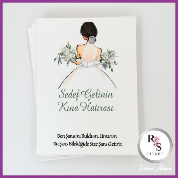 Şans Bileklik İsim Kartı -BK047